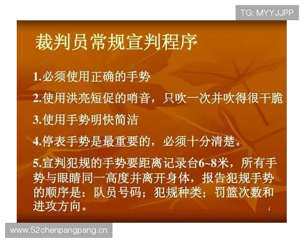 篮球裁判手势规则：判罚信号与含义全面解析